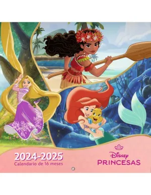 CALENDARIO PRINCESAS DISNEY 2024/2025 16 MESES